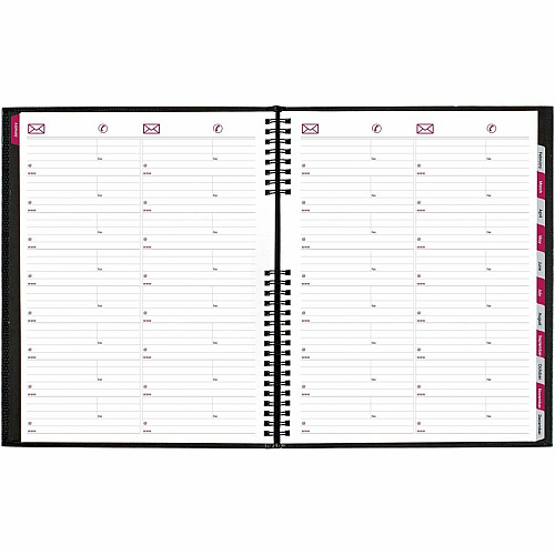 Brownline CoilPro Weekly Planner, 11" x 8-1/2" , English (CB950CBLK)