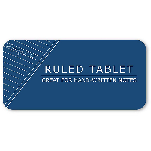 Roaring Spring Ruled Writing Tablets 100 Sheets - Glued/Tapebound - 15 lb Basis Weight - 6" x 9" Sheet Size - White Paper - White Chipboard Cover - Chipboard Backing - 1 Each (63046)