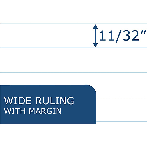 Roaring Spring Blue Book 8-sheet Exam Booklet 8 Sheets - 16 Pages - Stapled/Glued - Red Margin - 15 lb Basis Weight - 7" x 8 1/2" Sheet Size - White Paper - Blue Cover - Flexible Cover - 50 / Pack (77512)