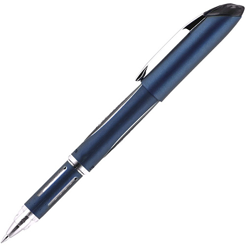 uni-ball uni&reg; Jetstream Ballpoint Pen 0.7 mm Fine Pen Point - Black Ink - Pigment-based - Blue Stainless Steel Barrel - 1 Dozen (40173)
