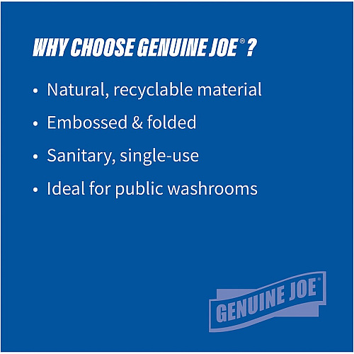 Genuine Joe® Multifold Paper Towels, 1-Ply, Brown 4,000 Towels (GJO21040)