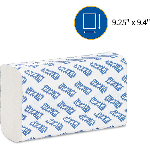 AmazonCommercial Singlefold  V-Fold / ZZ-Fold  Paper Hand Towels 2 Ply Pure Cellulose 3990 Sheets 15 Packs Of 266 Sheet Size 22 X 21 Cm H3 Dispenser Compatible - View #3