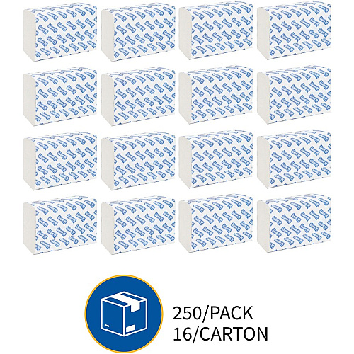 Genuine Joe Multifold Paper Towels, 250/Pack, 16 Carton