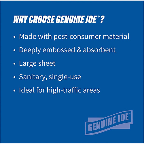 Genuine Joe&reg; C-Fold Paper Towels, 1-Ply, White, 2400 Towels 1 Ply - C-fold - 13" Width x 10" Length - White - 200/Pack - 12 / Carton (GJO21120)