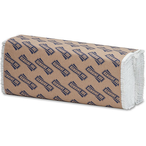 Genuine Joe&reg; C-Fold Paper Towels, 1-Ply, White, 2400 Towels 1 Ply - C-fold - 13" Width x 10" Length - White - 200/Pack - 12 / Carton (GJO21120)