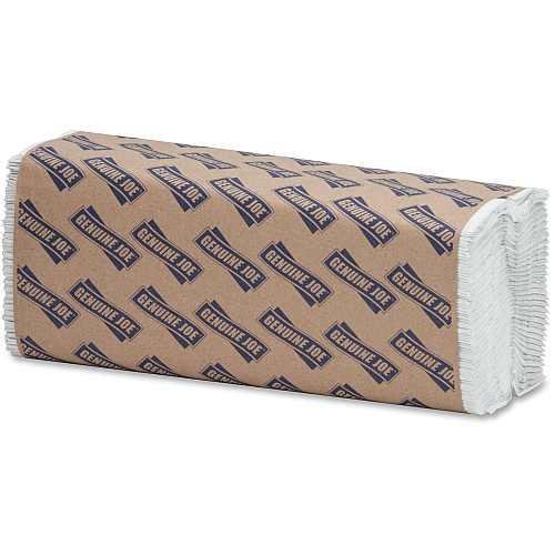 Genuine Joe&reg; C-Fold Paper Towels, 1-Ply, White, 2400 Towels 1 Ply - C-fold - 13" Width x 10" Length - White - 200/Pack - 12 / Carton (GJO21120)