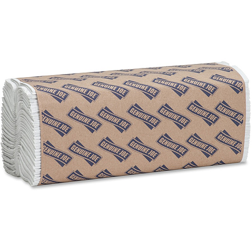 Genuine Joe&reg; C-Fold Paper Towels, 1-Ply, White, 2400 Towels 1 Ply - C-fold - 13" Width x 10" Length - White - 200/Pack - 12 / Carton (GJO21120)
