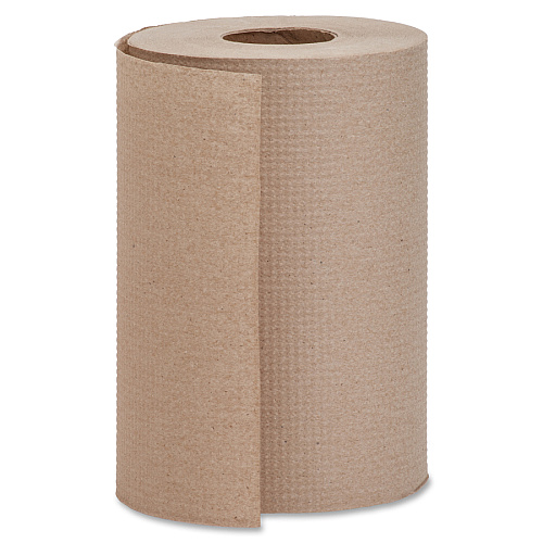 Genuine Joe Embossed Hardwound Roll Towels 7.88" Width x 350 ft Length - 2" Core - Natural - 12 / Carton (GJO22200)