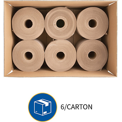 Genuine Joe Embossed Hardwound Roll Towels 7.90" Width x 800 ft Length - 2" Core - Natural - 6 / Carton (GJO22600)