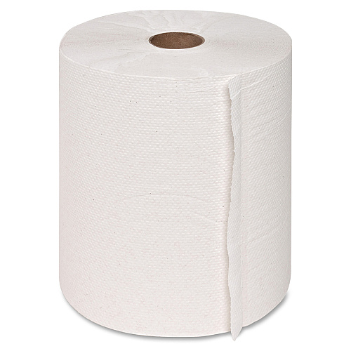 Genuine Joe Hardwound Roll Paper Towels 7.90" Width x 800 ft Length - 2" Core - White - 6 / Carton (GJO22700)