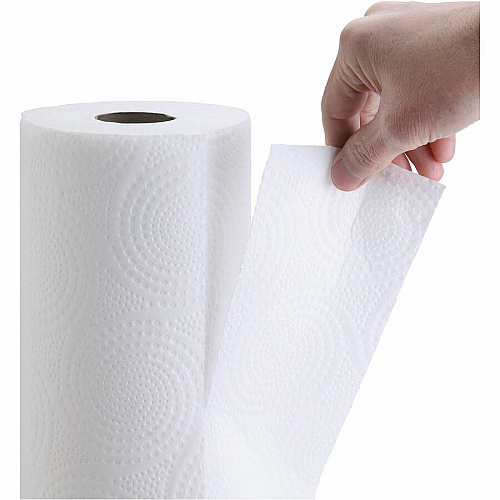 Genuine Joe&reg; Kitchen Paper Towels, White 2 Ply, 160 Sheets, 30 Rolls (GJO24080)