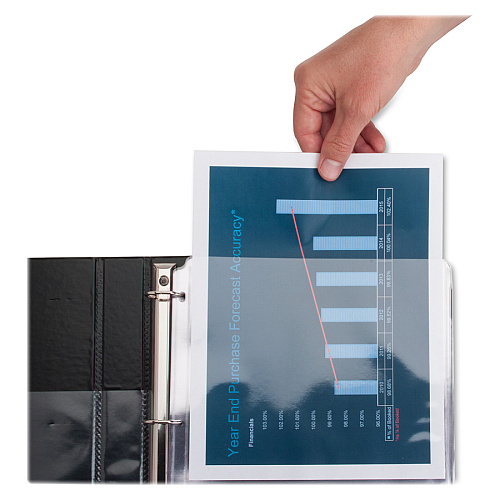 Sparco Top-Loading Vinyl Sheet Protectors For Letter 8 1/2" x 11" Sheet - Clear - Vinyl - 50 / Box (73907)