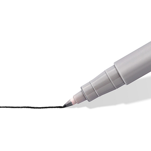 Staedtler Lumocolor Fine Point Waterbased Marker Fine Marker Point - Washable - Black Ink - Water Based - Black Polypropylene Barrel - 1 Each (3169)