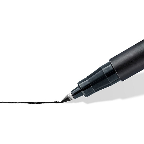 Lumocolor Quick-drying Fine Point Permanent Markers 0.6 mm Fine Marker Point - Black Ink - Black Polypropylene Barrel - 10 / Box (3189)