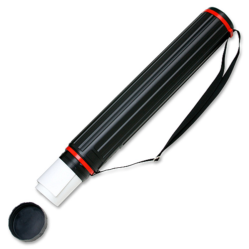 Chartpak 948 72/124 Carrying Case Document - Black Plastic Body - 3.5" Diameter - 1 Each (RLTUBE)