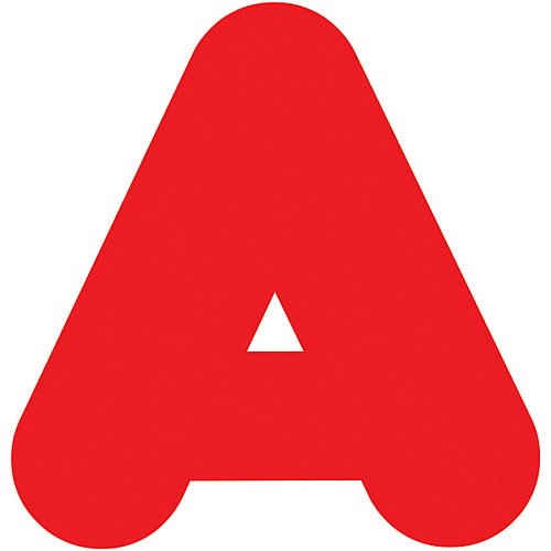 Trend Reusable 2" Ready Alphabet Letters Set 100 x Capital Letter, 20 x Punctuation Marks Shape - Casual Style - Precut - 2" Height x 9" Length - Red - Paper - 1 / Pack (T432)