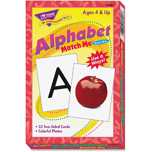 Trend Alphabet Match Me Flash Cards Educational - 1 / Set (T58001)