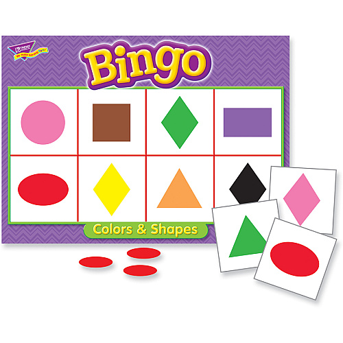 Trend Colors and Shapes Learner's Bingo Game Theme/Subject: Learning - Skill Learning: Color Matching, Shape - 4-7 Year (T6061)