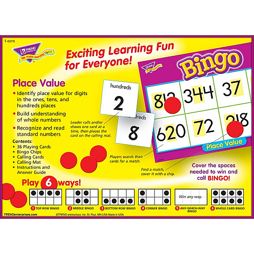 Trend Colors and Shapes Learner's Bingo Game Theme/Subject: Learning - Skill Learning: Color Matching, Shape - 4-7 Year (T6061)