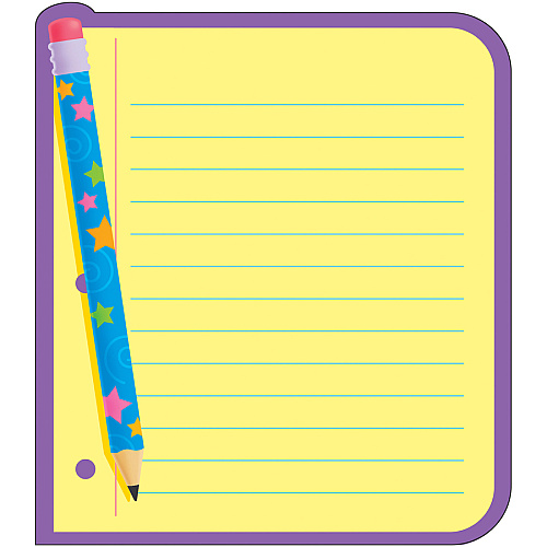 Trend Cheerful Design Note Pad 50 Sheets - 5" x 5" Sheet Size - Acid-free - 1 Pad (T72029)