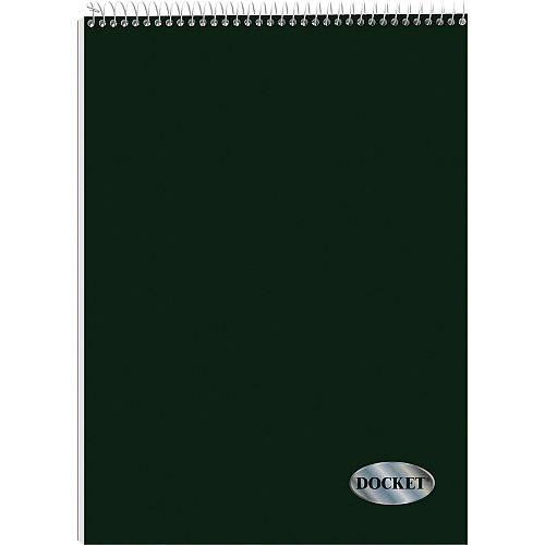 TOPS Docket Top Wire Quadrille Pad 70 Sheets - Wire Bound - 8 1/2" x 11 3/4" Sheet Size - White Paper - Chipboard Cover - Perforated, Hard Cover - 1 Each (63801)