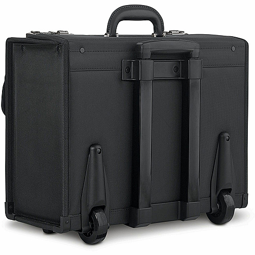 Solo Classic Carrying Case (Roller) for 17" Notebook - Black Ballistic Poly, Polyester Body - Handle - 12.8" Height x 18" Width x 7" Depth - 1 Each (B784)