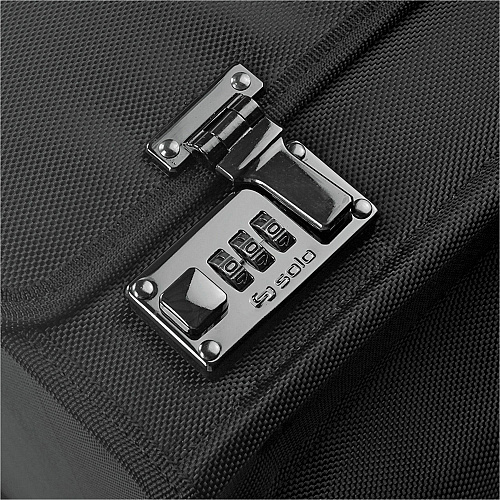 Solo Classic Carrying Case (Roller) for 17" Notebook - Black Ballistic Poly, Polyester Body - Handle - 12.8" Height x 18" Width x 7" Depth - 1 Each (B784)