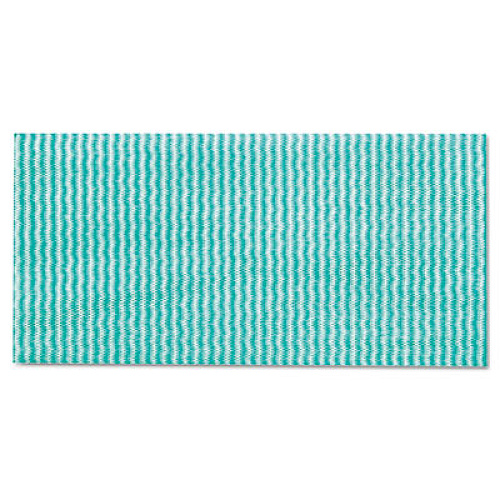 Wet Wipes, 14 x 21, White/Green, 100 Towels/Pack, 9/Carton