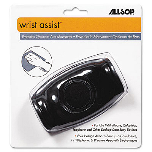 Allsop Wrist Assist Memory Foam Ergonomic Wrist Rest, 6 x 6.5, Black 1.50" Height x 4" Width x 2.50" Depth - Black - Memory Foam - 1 Each (29538)