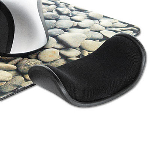 Allsop Wrist Assist Memory Foam Ergonomic Wrist Rest, 6 x 6.5, Black 1.50" Height x 4" Width x 2.50" Depth - Black - Memory Foam - 1 Each (29538)