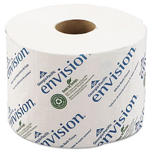 Pacific Blue Basic High-Capacity Bathroom Tissue, Septic Safe, 2-Ply, White, 1,000 Sheets/Roll, 48 Rolls/Carton
