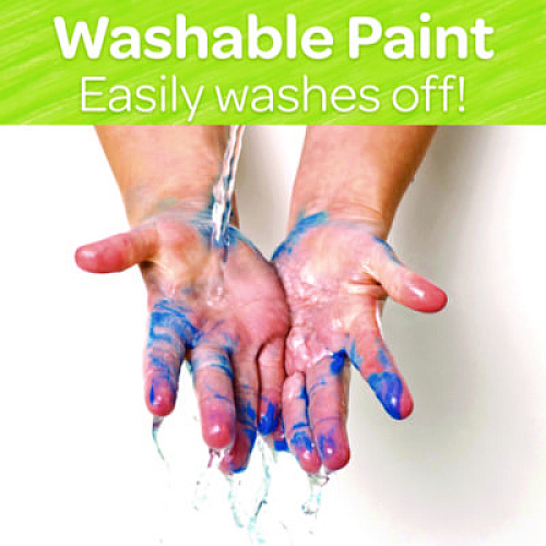 Crayola Washable Fingerpaint, Blue, 16 oz Bottle 1 Color(s) - Blue - 16 fl oz - Washable - 1 Each (551316042)