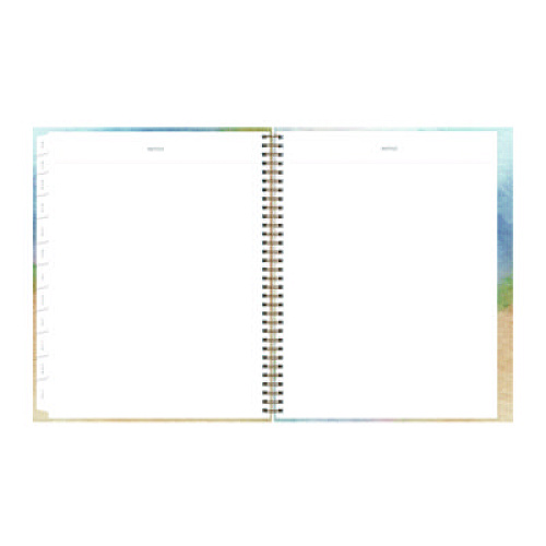Blue Sky One Tree Planted Andreo Weekly/Monthly Planner, Abstract Artwork, 11" x 8.5", Blue/Sand/Green Cover, 12-Month (Jan-Dec): 2026 (137948)