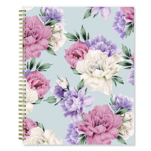 Blue Sky Tula Weekly/Monthly Planner, Floral Artwork, 11" x 8.5", Purple/Pink/White Cover, 12-Month (Jan to Dec): 2026 (143971)