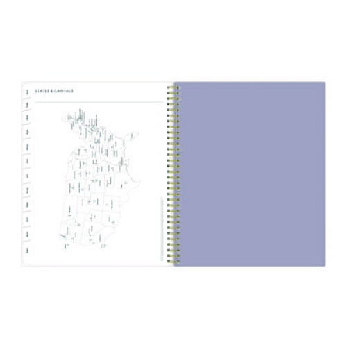 Blue Sky Tula Weekly/Monthly Planner, Floral Artwork, 11" x 8.5", Purple/Pink/White Cover, 12-Month (Jan to Dec): 2026 (143971)