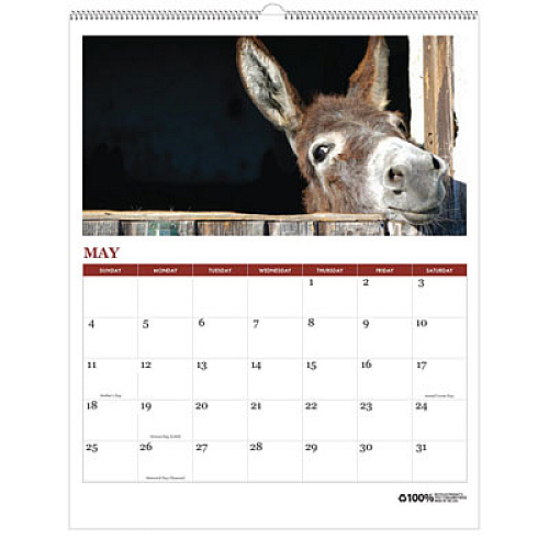 House of Doolittle 100% Recycled Farm Life Wall Calendar, 11 x 14, White/Multicolor Sheets, 12-Month (Jan-Dec): 2026 (316)