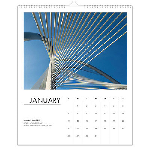 House of Doolittle 100% Recycled Abstract Architecture Photos Wall Calendar, 14 x 11, White Sheets, 12-Month (Jan-Dec): 2026 (315)