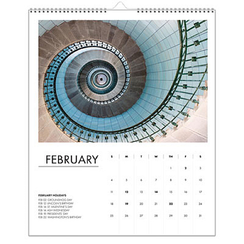 House of Doolittle 100% Recycled Abstract Architecture Photos Wall Calendar, 14 x 11, White Sheets, 12-Month (Jan-Dec): 2026 (315)