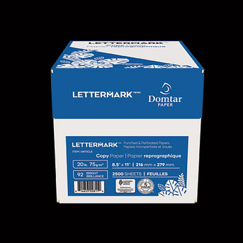 Custom Cut-Sheet Copy Paper, 92 Bright, Micro-Perforated 3.66" from Bottom, 20 lb Bond Weight, 8.5 x 11, White, 500/Ream