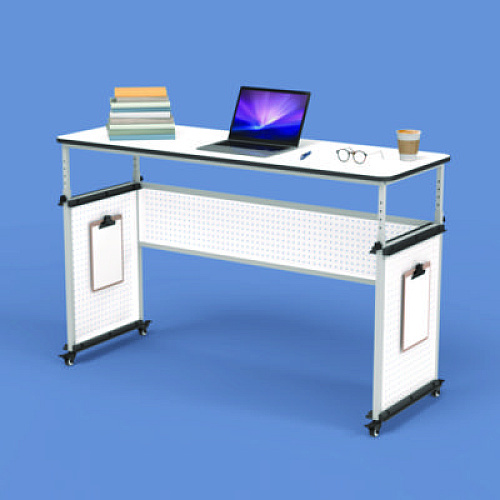 Luxor Modular Teacher's Desk, 60.25 x 21 x 32 to 38, White (DTTB002)