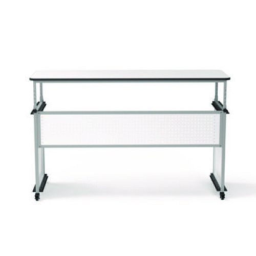Luxor Modular Teacher's Desk, 60.25 x 21 x 32 to 38, White (DTTB002)