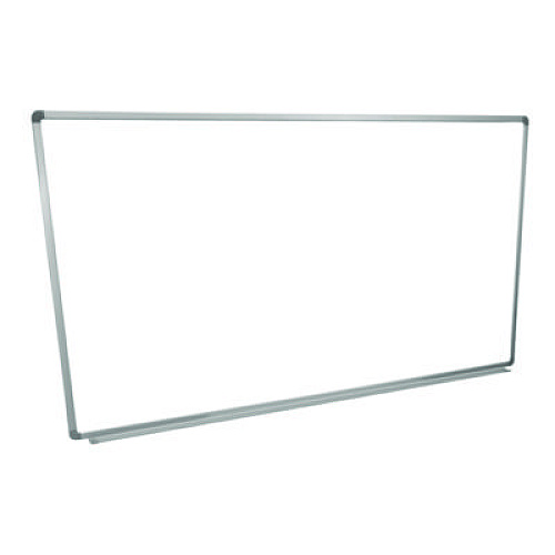 Luxor Wall-Mounted Magnetic Whiteboard, 72" x 40", White Surface, Silver Aluminum Frame (WB7240W)
