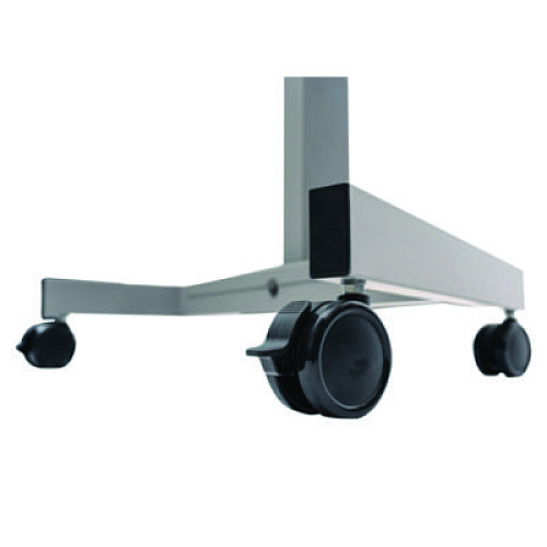 Luxor Sit Stand Student Desk with Crank Handle, 27.5 x 19.5 x 26.25 to 42, White/Gray (STUDENTC)