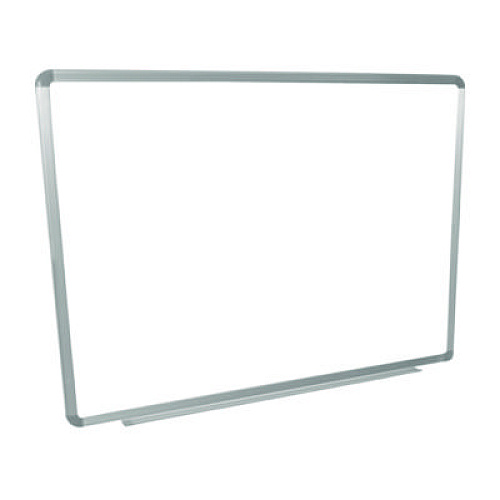Luxor Wall-Mounted Magnetic Whiteboard, 48" x 36", White Surface, Silver Aluminum Frame (WB4836W)