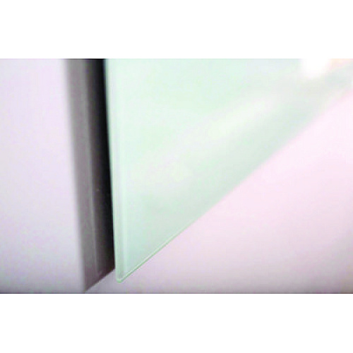 Luxor Magnetic Wall-Mounted Glass Board, 48" x 36", White Surface, Silver Aluminum Frame (WGB4836M)