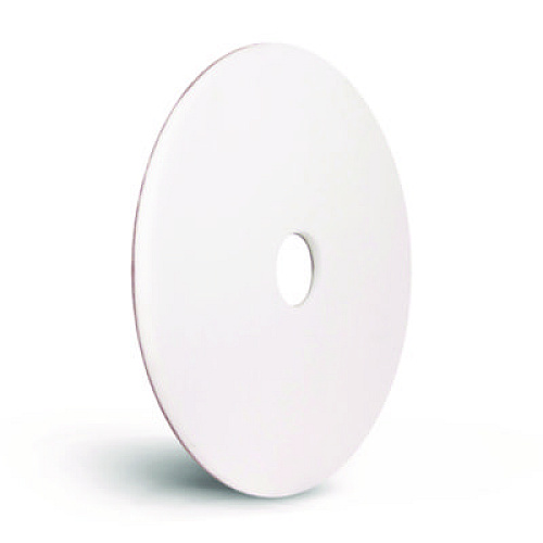 Americo XTRACT Melamine Floor Pad, 20" Diameter, White/Brown, 5/Carton (404020)