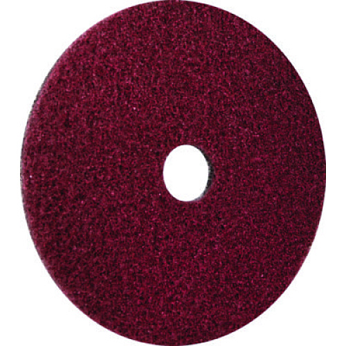 Americo Black Diamond 400 Heavy-Duty Cleaning Pad, 20" Diameter, 400 Grit, Black/Red, 2/Carton (442120)