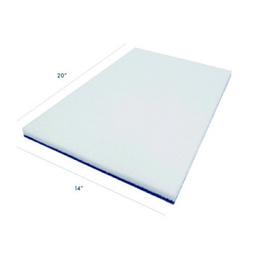 Americo XTRACT Melamine Floor Pad, 14 x 20, White/Brown, 5/Carton (40401420)