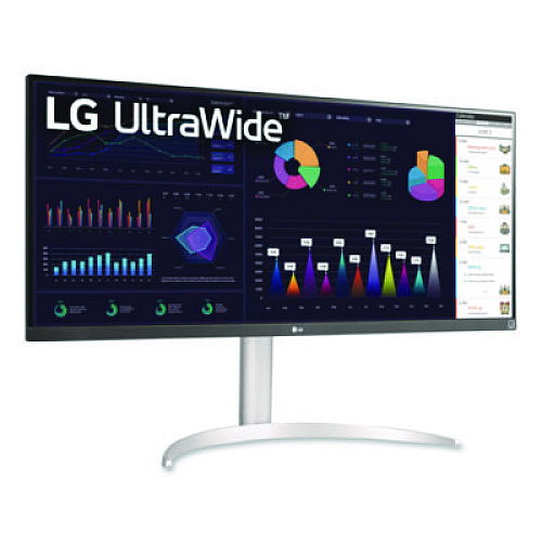 LG Ultrawide Flat LCD Monitor with Built-In Docking Station, 34" Widescreen, IPS Panel, 2560 Pixels x 1080 Pixels (34BQ650W)