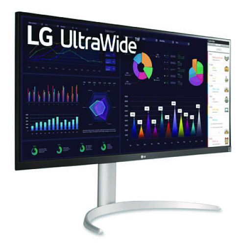 LG Ultrawide Flat LCD Monitor with Built-In Docking Station, 34" Widescreen, IPS Panel, 2560 Pixels x 1080 Pixels (34BQ650W)